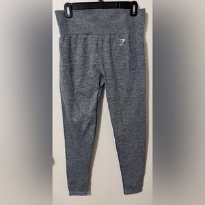 Gymshark Seamless Heather Gray leggings High Waisted Textured